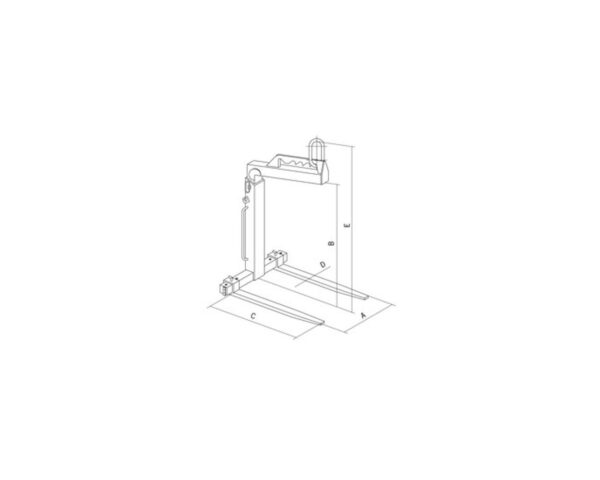 CAMLOK TKG-VH MANUAL BALANCE CRANE FORKS - Image 2