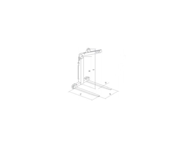 CAMLOK TKG-VHS SELF WEIGHT BALANCE CRANE FORKS - Image 2